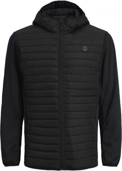 Jack & Jones MULTI QUILTED SET-IN Sleeves Jacket Black - Μπουφάν - Aνδρικά μπουφαν μεγάλα μεγέθη