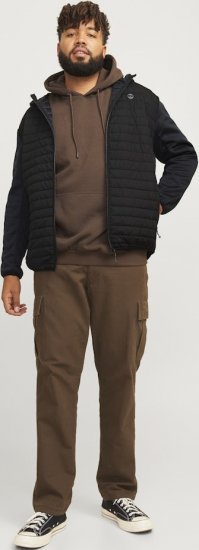 Jack & Jones MULTI QUILTED SET-IN Sleeves Jacket Black - Μπουφάν - Aνδρικά μπουφαν μεγάλα μεγέθη