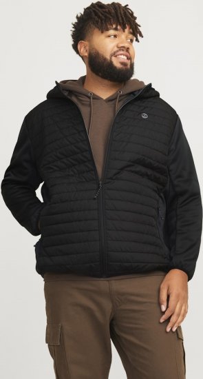Jack & Jones MULTI QUILTED SET-IN Sleeves Jacket Black - Μπουφάν - Aνδρικά μπουφαν μεγάλα μεγέθη