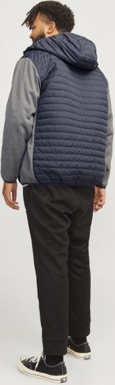 Jack & Jones MULTI QUILTED SET-IN Sleeves Jacket Grey Melange - Μπουφάν - Aνδρικά μπουφαν μεγάλα μεγέθη