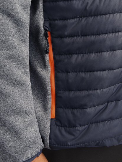 Jack & Jones MULTI QUILTED SET-IN Sleeves Jacket Grey Melange - Μπουφάν - Aνδρικά μπουφαν μεγάλα μεγέθη