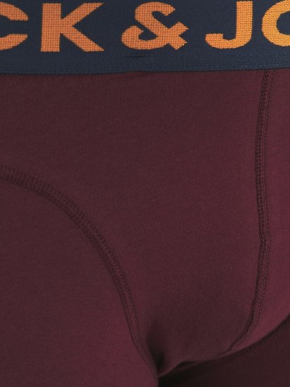 Jack & Jones LICHFIELD Trunks 3-Pack Burgundy - Εσώρουχα/Μαγιό - Aνδρικά Εσώρουχα μεγάλα μεγέθη