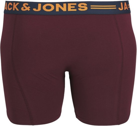 Jack & Jones LICHFIELD Trunks 3-Pack Burgundy - Εσώρουχα/Μαγιό - Aνδρικά Εσώρουχα μεγάλα μεγέθη