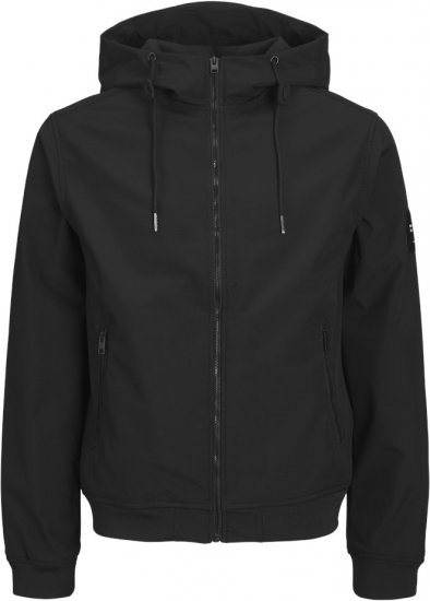 Jack & Jones BASIC Water-Resistant Softshell Jacket Black - Μπουφάν - Aνδρικά μπουφαν μεγάλα μεγέθη