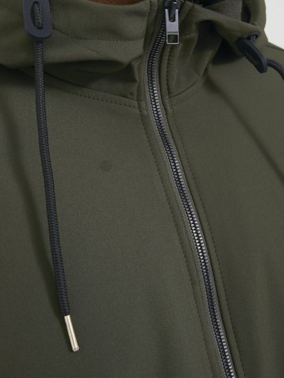 Jack & Jones BASIC Water-Resistant Softshell Jacket Green - Μπουφάν - Aνδρικά μπουφαν μεγάλα μεγέθη