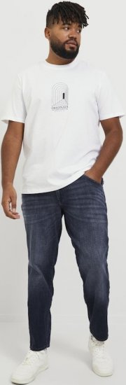 Jack & Jones GLENN FOX GE 224 Jeans Blue Denim - Τζιν και παντελόνια - Aνδρικα τζιν παντελόνια μεγάλα μεγέθη