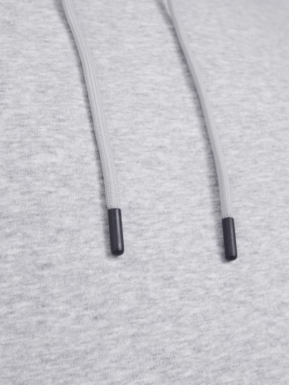 Jack & Jones BRADLEY Hoodie Light Grey Melange - φούτερ/Φούτερ με κουκούλα - φούτερ/Φούτερ με κουκούλα ανδρικά μεγάλα μεγέθη 