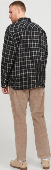 Jack & Jones JORCOZY FLANNEL CHECK SHIRT LS Black - Πουκάμισα - Aνδρικά πουκαμισα μεγαλα μεγάλα μεγέθη