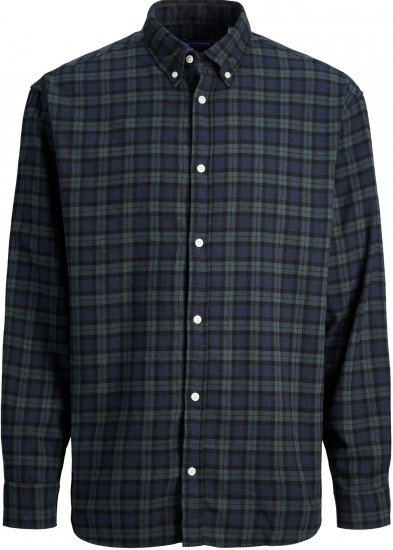 Jack & Jones JORCOZY FLANNEL CHECK SHIRT LS navy - Πουκάμισα - Aνδρικά πουκαμισα μεγαλα μεγάλα μεγέθη