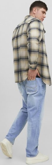 Jack & Jones MIKE JORIGINAL SQ 330 Jeans Blue Denim - Τζιν και παντελόνια - Aνδρικα τζιν παντελόνια μεγάλα μεγέθη