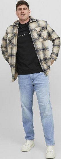 Jack & Jones MIKE JORIGINAL SQ 330 Jeans Blue Denim - Τζιν και παντελόνια - Aνδρικα τζιν παντελόνια μεγάλα μεγέθη