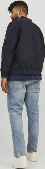Jack & Jones ROCKY Faux Suede Bomber Jacket Jet Black - Μπουφάν - Aνδρικά μπουφαν μεγάλα μεγέθη