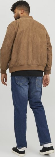 Jack & Jones ROCKY Faux Suede Bomber Jacket Brown - Μπουφάν - Aνδρικά μπουφαν μεγάλα μεγέθη