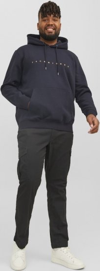 Jack & Jones STAR Hoodie Dark Navy - φούτερ/Φούτερ με κουκούλα - φούτερ/Φούτερ με κουκούλα ανδρικά μεγάλα μεγέθη 