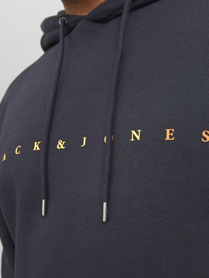 Jack & Jones STAR Hoodie Dark Navy - φούτερ/Φούτερ με κουκούλα - φούτερ/Φούτερ με κουκούλα ανδρικά μεγάλα μεγέθη 