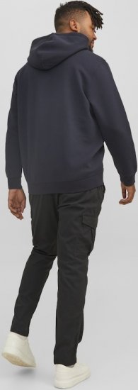 Jack & Jones STAR Hoodie Dark Navy - φούτερ/Φούτερ με κουκούλα - φούτερ/Φούτερ με κουκούλα ανδρικά μεγάλα μεγέθη 