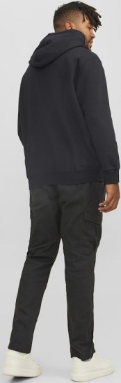 Jack & Jones STAR Hoodie Black - φούτερ/Φούτερ με κουκούλα - φούτερ/Φούτερ με κουκούλα ανδρικά μεγάλα μεγέθη 