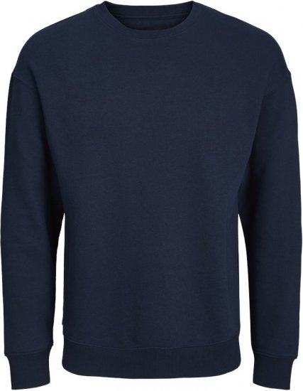 Jack & Jones BRADLEY Sweatshirt Navy Blazer - φούτερ/Φούτερ με κουκούλα - φούτερ/Φούτερ με κουκούλα ανδρικά μεγάλα μεγέθη 