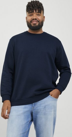 Jack & Jones BRADLEY Sweatshirt Navy Blazer - φούτερ/Φούτερ με κουκούλα - φούτερ/Φούτερ με κουκούλα ανδρικά μεγάλα μεγέθη 