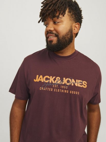 Jack & Jones JJALVIS Vineyard Wine - Μακό μπλουζάκια - Aνδρικά μπλουζεσ μεγάλα μεγέθη