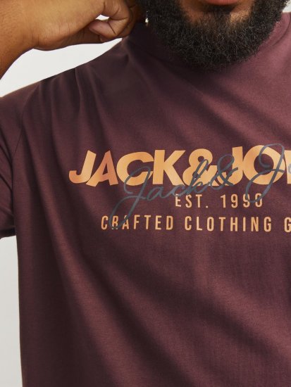 Jack & Jones JJALVIS Vineyard Wine - Μακό μπλουζάκια - Aνδρικά μπλουζεσ μεγάλα μεγέθη