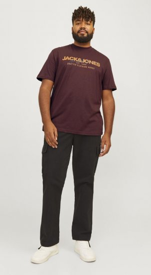 Jack & Jones JJALVIS Vineyard Wine - Μακό μπλουζάκια - Aνδρικά μπλουζεσ μεγάλα μεγέθη