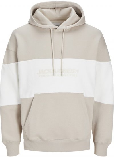 Jack & Jones LEGACY 2 Color Hoodie Beige - φούτερ/Φούτερ με κουκούλα - φούτερ/Φούτερ με κουκούλα ανδρικά μεγάλα μεγέθη 