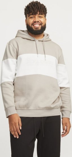 Jack & Jones LEGACY 2 Color Hoodie Beige - φούτερ/Φούτερ με κουκούλα - φούτερ/Φούτερ με κουκούλα ανδρικά μεγάλα μεγέθη 
