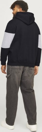 Jack & Jones LEGACY 2 Color Hoodie Black - φούτερ/Φούτερ με κουκούλα - φούτερ/Φούτερ με κουκούλα ανδρικά μεγάλα μεγέθη 