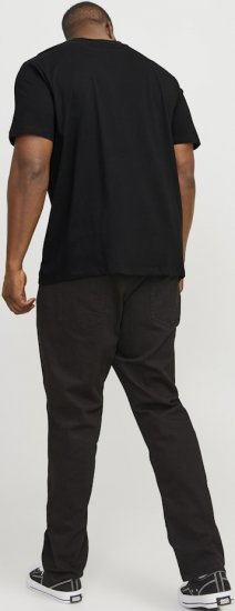 Jack & Jones JJEBRADLEY T-Shirt Black - Μακό μπλουζάκια - Aνδρικά μπλουζεσ μεγάλα μεγέθη