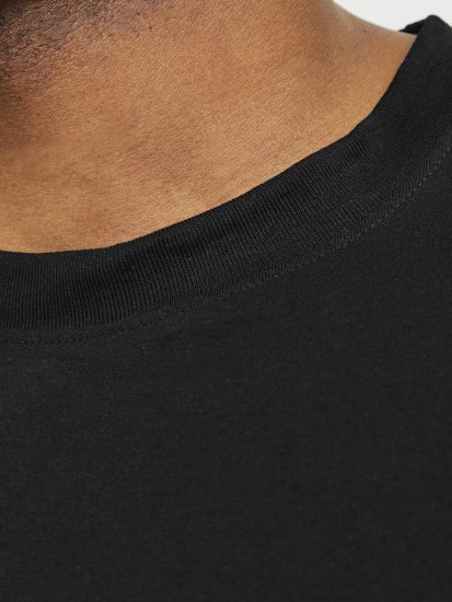 Jack & Jones JJEBRADLEY T-Shirt Black - Μακό μπλουζάκια - Aνδρικά μπλουζεσ μεγάλα μεγέθη