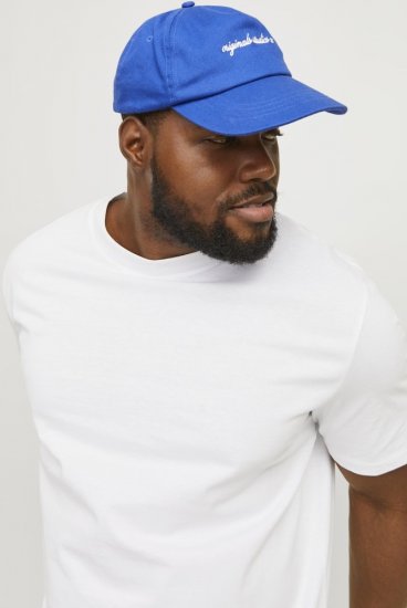 Jack & Jones BRADLEY T-Shirt White - Μακό μπλουζάκια - Aνδρικά μπλουζεσ μεγάλα μεγέθη