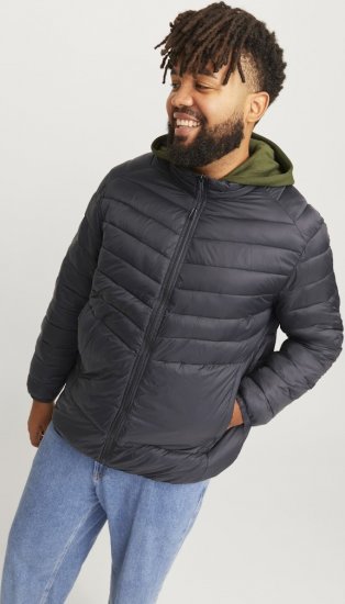 Jack & Jones SPRINT Quilted Collar Jacket Black - Μπουφάν - Aνδρικά μπουφαν μεγάλα μεγέθη
