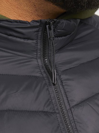 Jack & Jones SPRINT Quilted Collar Jacket Black - Μπουφάν - Aνδρικά μπουφαν μεγάλα μεγέθη