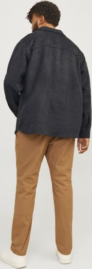 Jack & Jones BRADLEY OLLIE Overshirt LS Black - Πουκάμισα - Aνδρικά πουκαμισα μεγαλα μεγάλα μεγέθη