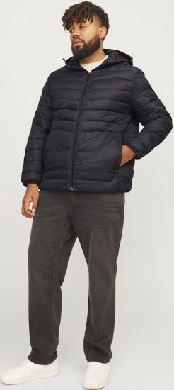 Jack & Jones SPRINT Quilted Hooded Jacket Black - Μπουφάν - Aνδρικά μπουφαν μεγάλα μεγέθη