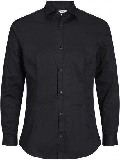 Jack & Jones ARMA LS Shirt Black - Πουκάμισα - Aνδρικά πουκαμισα μεγαλα μεγάλα μεγέθη