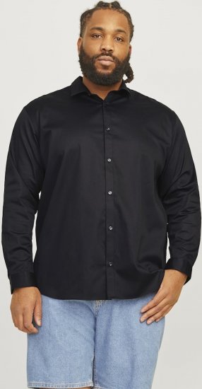 Jack & Jones ARMA LS Shirt Black - Πουκάμισα - Aνδρικά πουκαμισα μεγαλα μεγάλα μεγέθη
