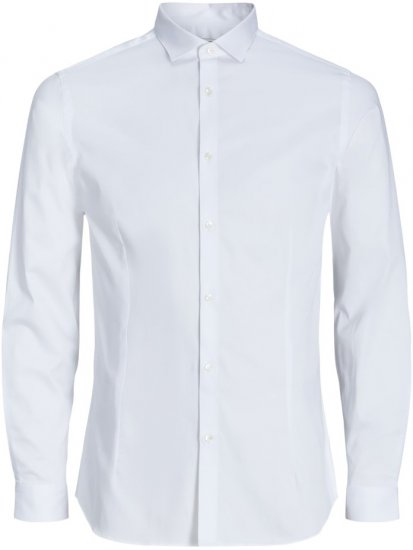 Jack & Jones ARMA LS Shirt White - Πουκάμισα - Aνδρικά πουκαμισα μεγαλα μεγάλα μεγέθη