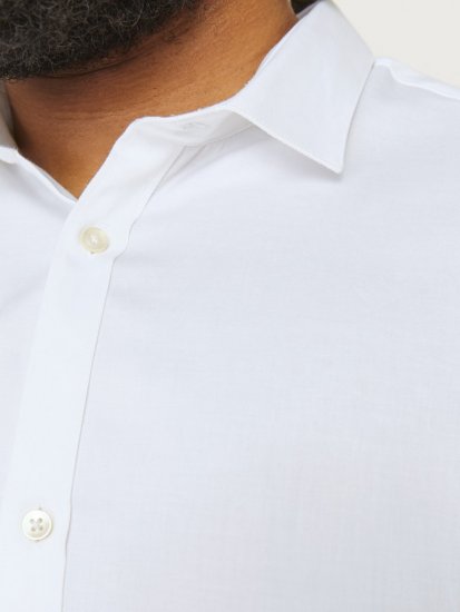Jack & Jones ARMA LS Shirt White - Πουκάμισα - Aνδρικά πουκαμισα μεγαλα μεγάλα μεγέθη