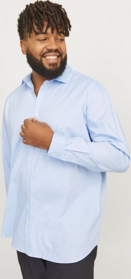 Jack & Jones ARMA LS Shirt Cashmere Blue - Πουκάμισα - Aνδρικά πουκαμισα μεγαλα μεγάλα μεγέθη
