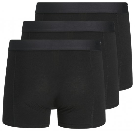 Jack & Jones BASIC BAMBOO Trunks 3-Pack Black - Εσώρουχα/Μαγιό - Aνδρικά Εσώρουχα μεγάλα μεγέθη