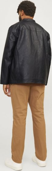 Jack & Jones DYLAN Clean PU Jacket Black - Μπουφάν - Aνδρικά μπουφαν μεγάλα μεγέθη