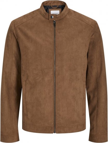 Jack & Jones DYLAN Clean Jacket Brown - Μπουφάν - Aνδρικά μπουφαν μεγάλα μεγέθη