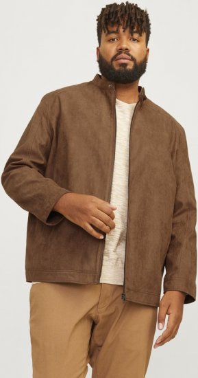 Jack & Jones DYLAN Clean Jacket Brown - Μπουφάν - Aνδρικά μπουφαν μεγάλα μεγέθη