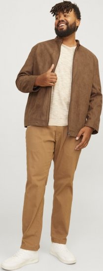 Jack & Jones DYLAN Clean Jacket Brown - Μπουφάν - Aνδρικά μπουφαν μεγάλα μεγέθη