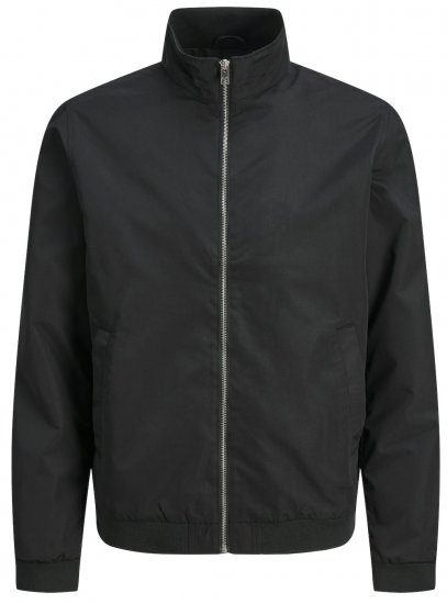 Jack & Jones JJROY HARRINGTON BOMBER Jacket Black - Μπουφάν - Aνδρικά μπουφαν μεγάλα μεγέθη
