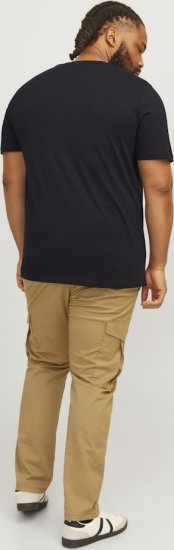 Jack & Jones CORP Logo Play 5 T-Shirt Black - Μακό μπλουζάκια - Aνδρικά μπλουζεσ μεγάλα μεγέθη