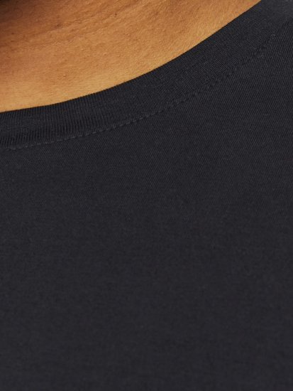 Jack & Jones CORP Logo Play 5 T-Shirt Black - Μακό μπλουζάκια - Aνδρικά μπλουζεσ μεγάλα μεγέθη