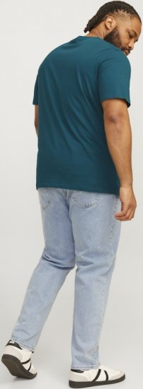 Jack & Jones CORP Logo Play 5 T-Shirt Deep Teal - Μακό μπλουζάκια - Aνδρικά μπλουζεσ μεγάλα μεγέθη